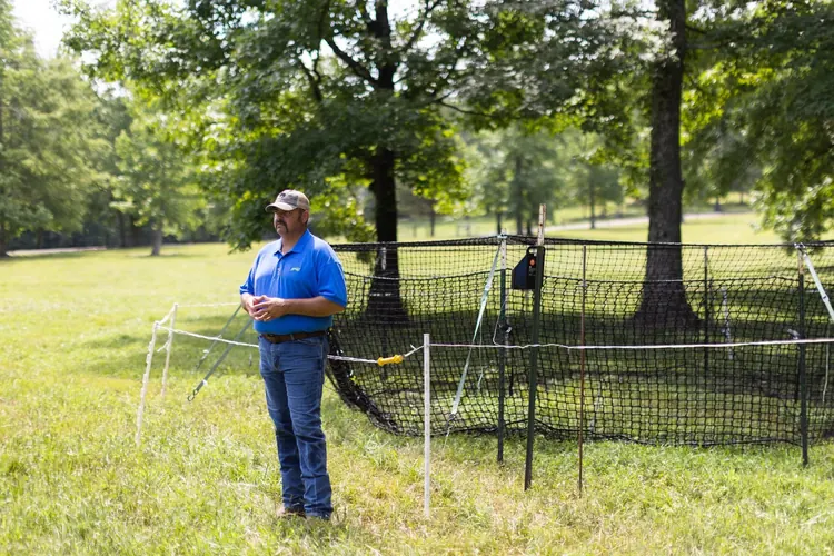 Pig Brig® trap setup in field